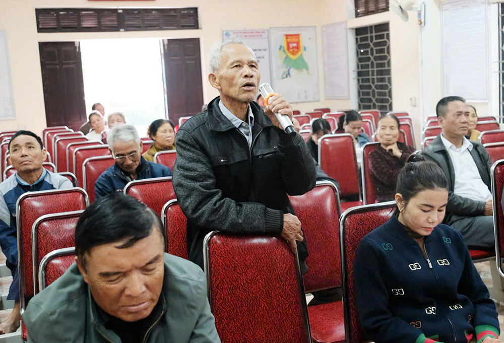 Ứng cử viên HĐND xã Nghi Xuân đơn vị bầu cử số 2  tiếp xúc cử tri tại thôn Xuân Hồng 5