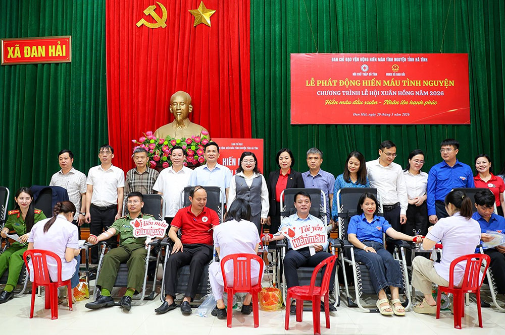 Xã Nghi Xuân: 140 người tham gia "Hiến máu đầu xuân - nhân lên hạnh phúc"