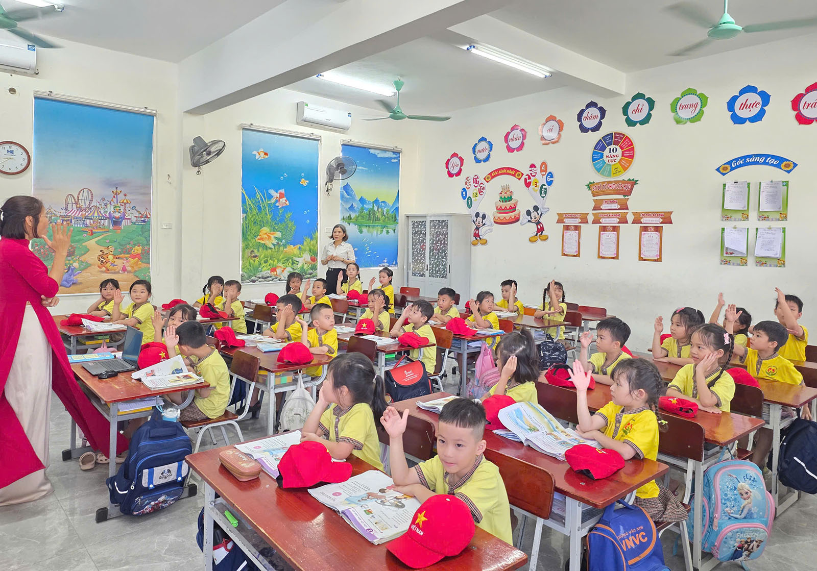 HÀNH TRÌNH KHÁM PHÁ NGÔI TRƯỜNG MỚI CỦA CÁC BÉ LỚP 5 TUỔI TRƯỜNG MẦM NON XUÂN GIANG. 
