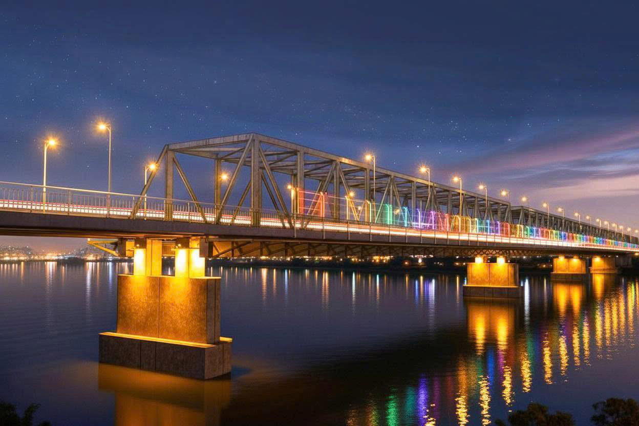 Cấp phép thi công hệ thống điện trang trí và lưới an toàn vào cầu Bến Thủy 1