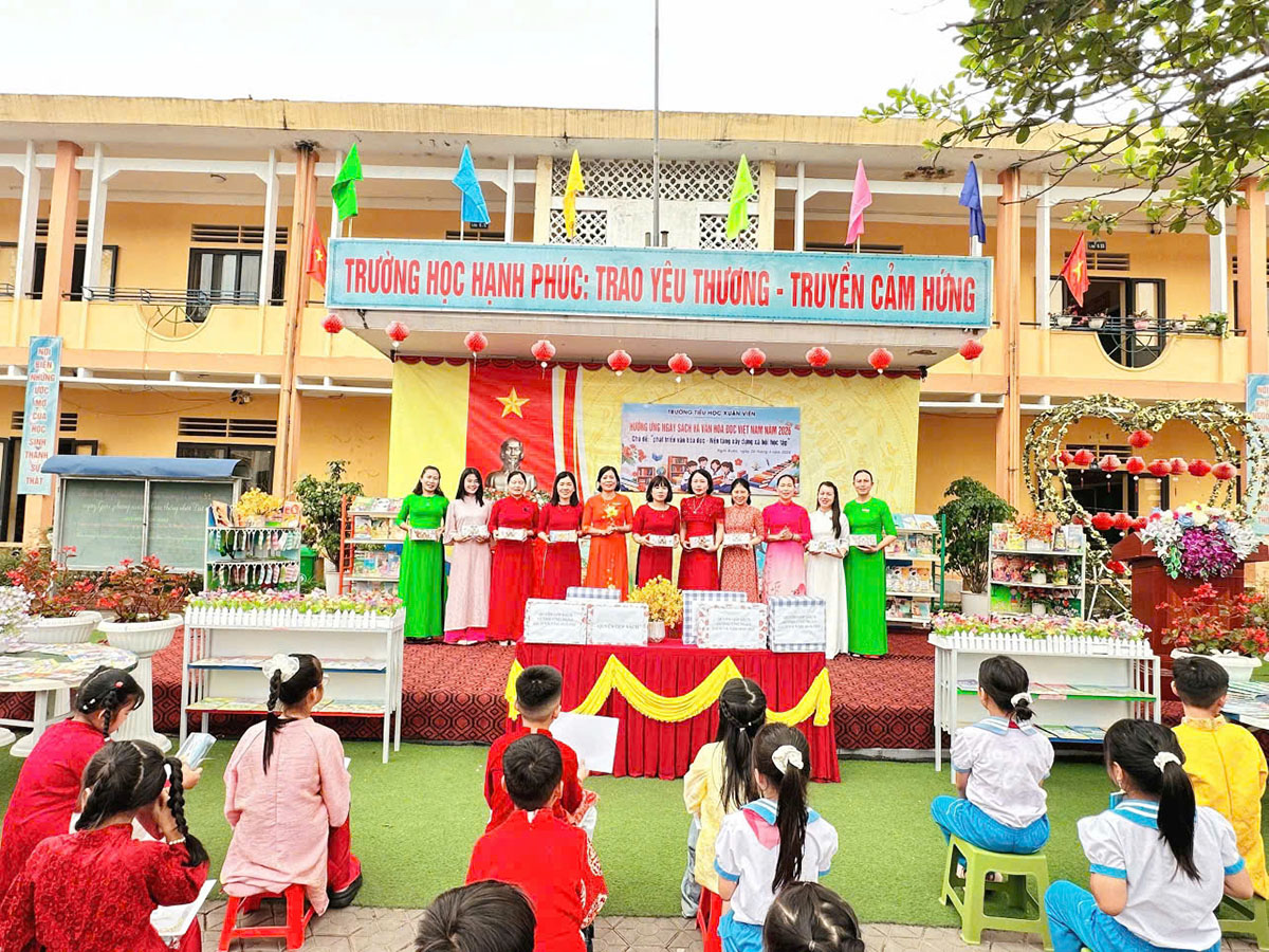 Trường Tiểu học Xuân Viên:  “Ngày Sách và Văn hóa đọc Việt Nam năm 2026”