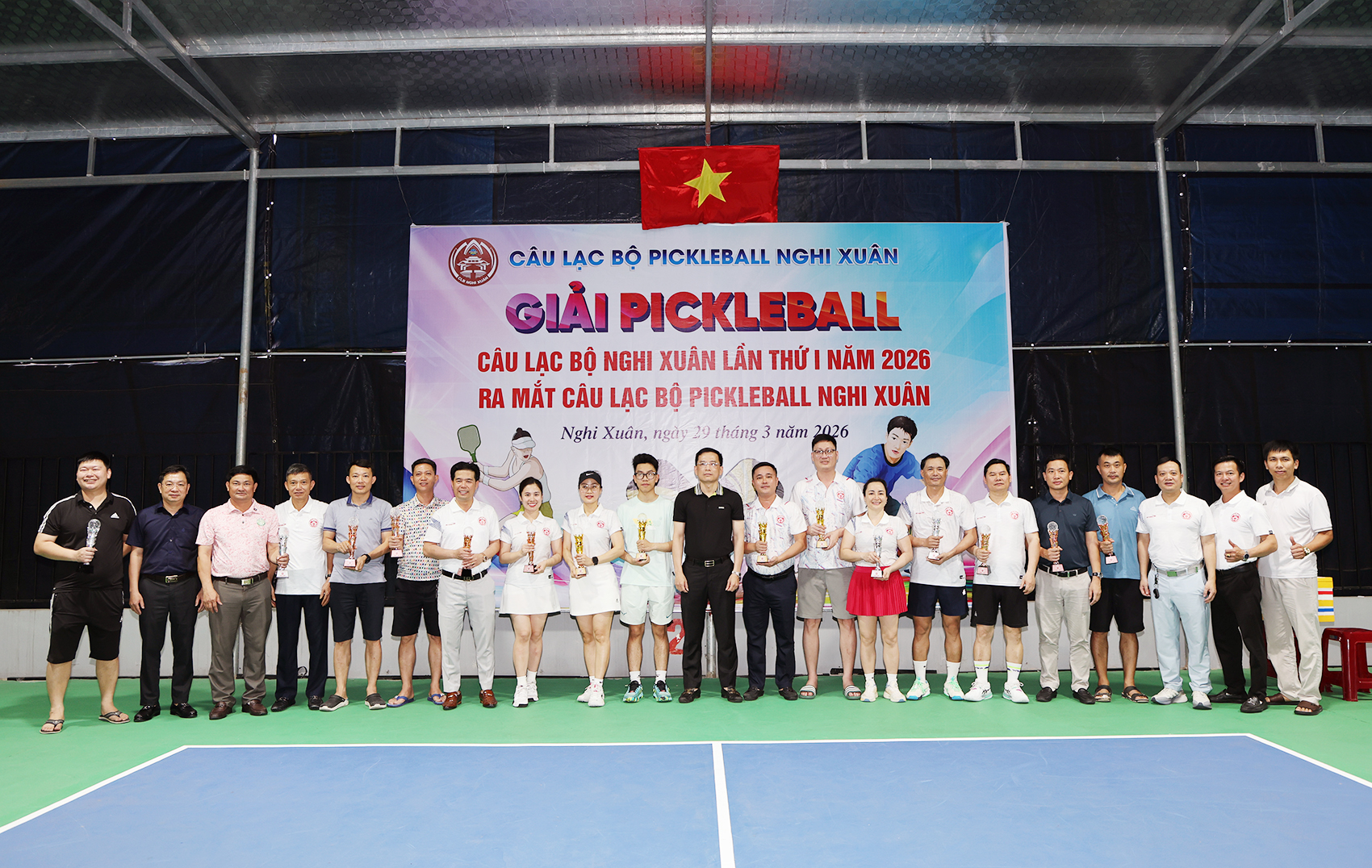 Bế mạc và trao thưởng Giải Pickleball Nghi Xuân lần thứ nhất