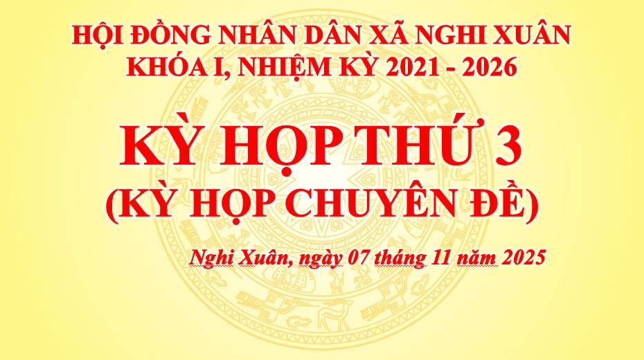 Hội đồng nhân dân xã Nghi Xuân khóa I, nhiệm kỳ 2021-2026 Tổ chức Kỳ họp thứ 3 (Kỳ họp chuyên đề).