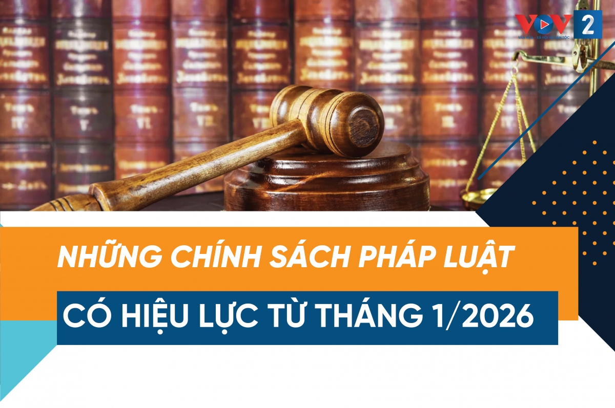 CHÍNH SÁCH PHÁP LUẬT QUAN TRỌNG CÓ HIỆU LỰC TỪ THÁNG 01 NĂM 2026