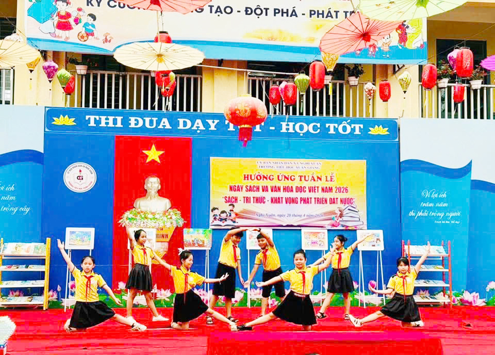 TIỂU HỌC XUÂN GIANG HƯỞNG ỨNG TUẦN LỄ NGÀY SÁCH VÀ VĂN HÓA ĐỌC VIỆT NAM 2026 