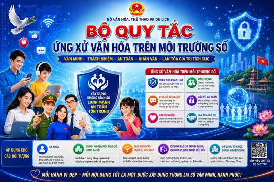 Bộ Quy tắc ứng xử văn hóa trên môi trường số - Chung tay xây dựng không gian mạng văn minh, an toàn
