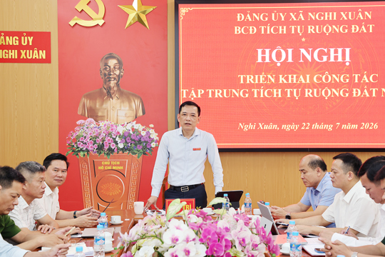 Xã Nghi Xuân triển khai kế hoạch tập trung tích tụ ruộng đất năm 2026