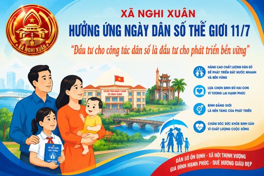 Xã Nghi Xuân Tổ chức các hoạt động hưởng ứng Ngày Dân số Thế giới năm 2026