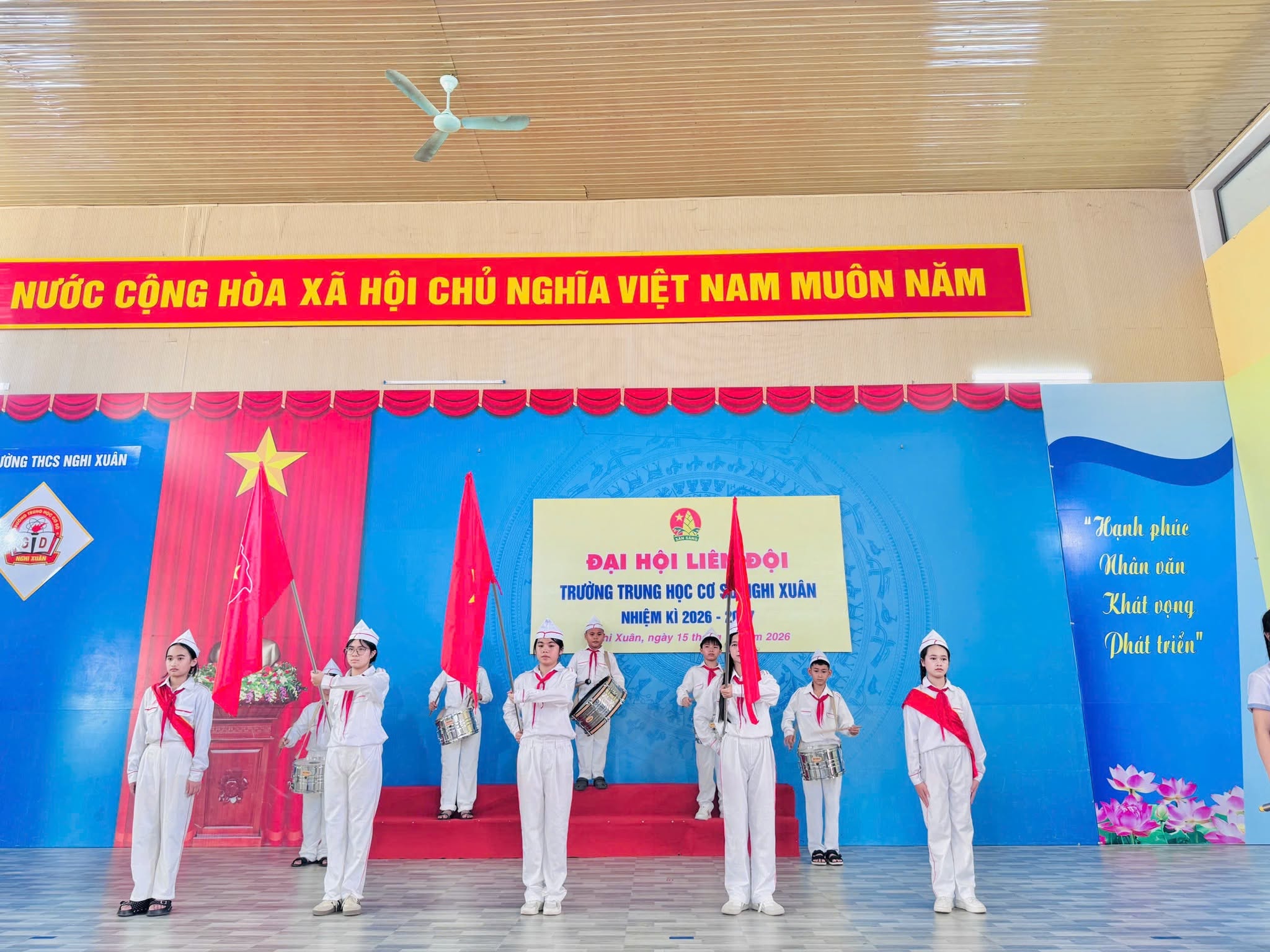 Liên đội Trường THCS Nghi Xuân tổ chức Đại hội nhiệm kỳ 2026–2027