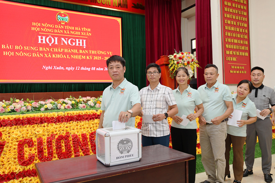 Hội nông dân xã Nghi Xuân:  Bầu bổ sung Ủy viên BCH, BTV Hội nông dân xã khóa I, nhiệm kỳ 2025 – 2030.
