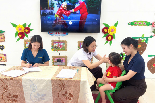 Hành trình chăm sóc sức khỏe cho 1.207 trẻ tại Trường Mầm non Nghi Xuân 