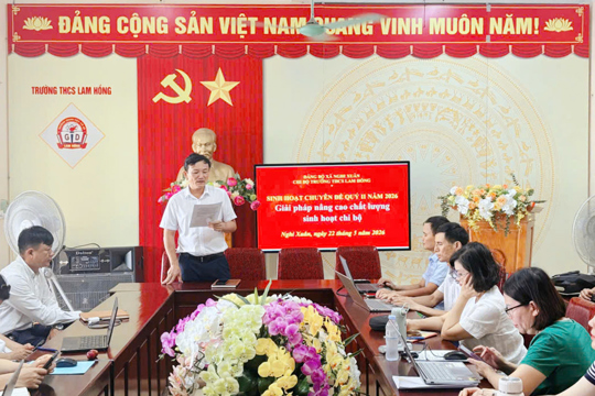 Sôi nổi sinh hoạt chuyên đề “Giải pháp nâng cao chất lượng sinh hoạt chi bộ” năm 2026. 