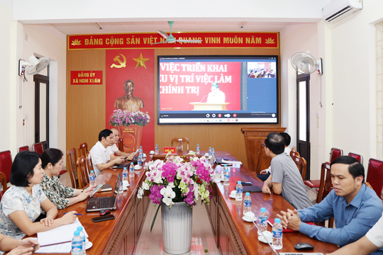 Nghi Xuân tham dự Hội nghị tập huấn xây dựng cơ sở dữ liệu vị trí việc làm.