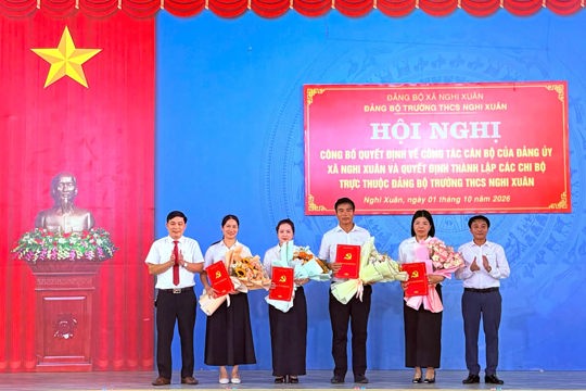 Kiện toàn tổ chức Đảng, Nâng cao vai trò lãnh đạo tại trường THCS Nghi Xuân