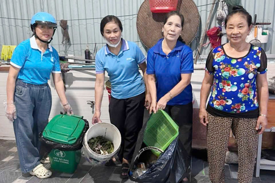 Phụ nữ thôn Hồng Xuân, An Thượng chung tay xây dựng nếp sống xanh từ mỗi Gia đình
