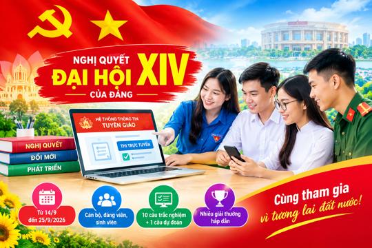 Xã Nghi Xuân đẩy mạnh tuyên truyền, vận động tham gia Cuộc thi trực tuyến tìm hiểu Nghị quyết Đại hội XIV của Đảng