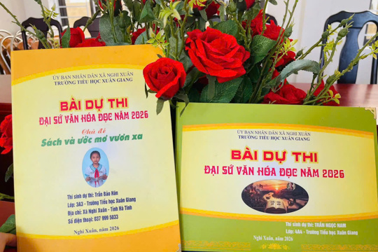Chúc mừng học sinh đạt thành tích cao tại cuộc thi Đại sứ Văn hóa Đọc Hà Tĩnh năm 2026
