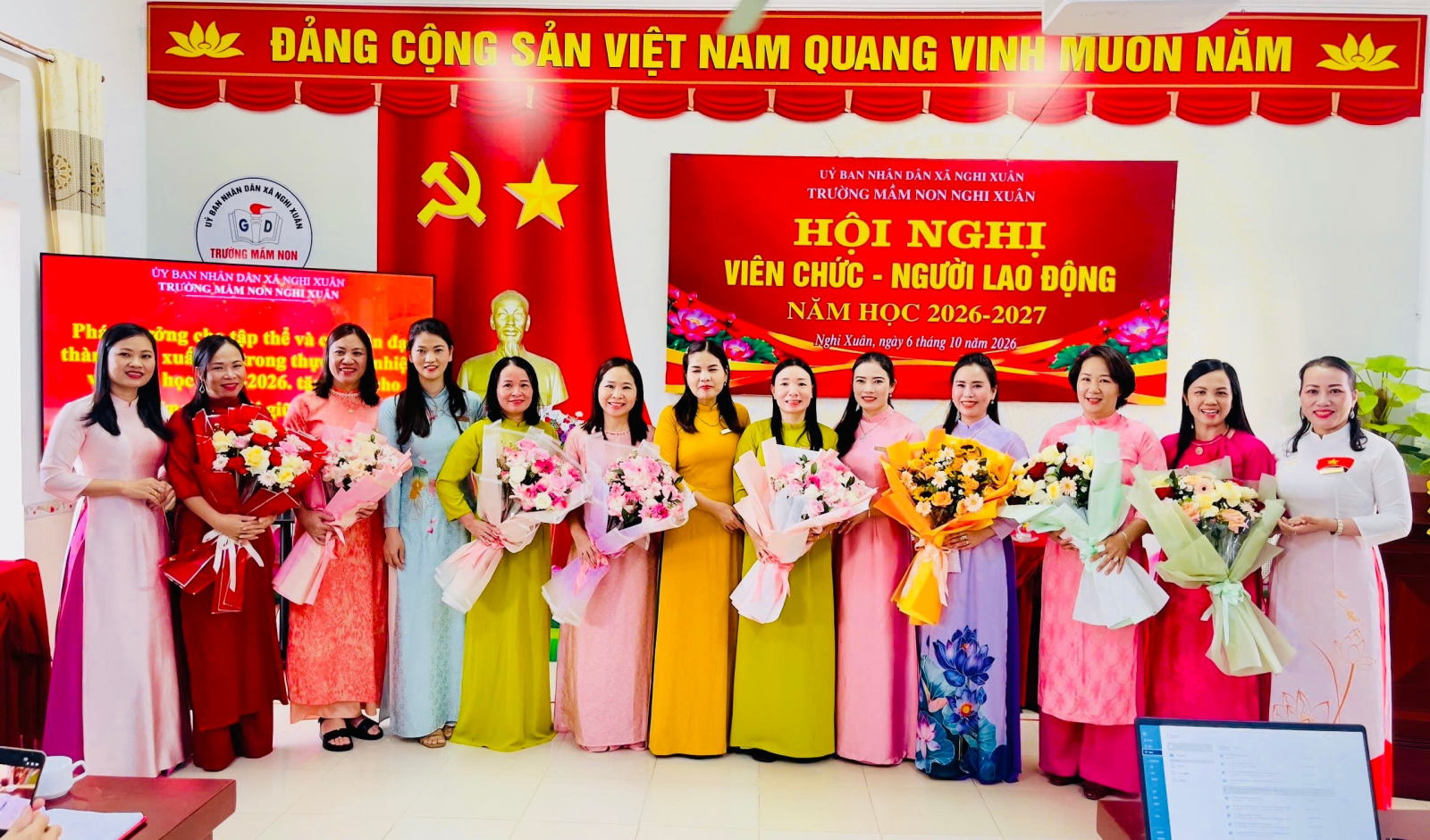 Trường mầm non Nghi Xuân tổ chức Hội nghị viên chức, người lao động năm học 2026 – 2027