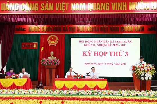 Thông báo kết quả kỳ họp thứ 3, HĐND xã nghi Xuân khóa II, nhiệm kỳ 2026 - 2031
