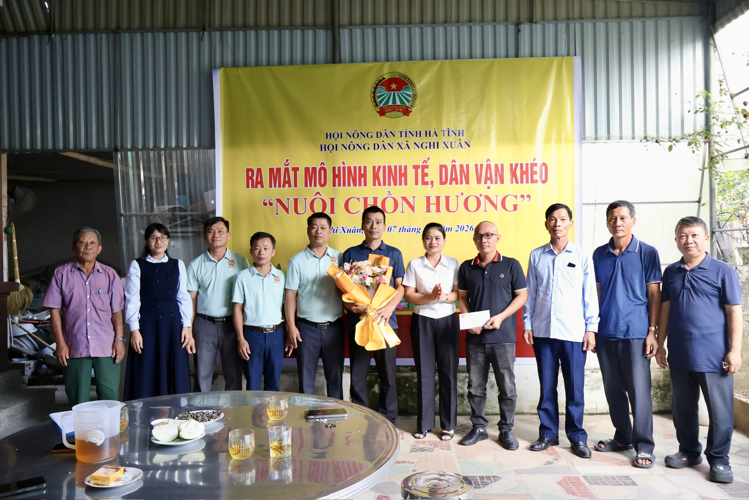Hội Nông dân xã Nghi Xuân: Ra mắt mô hình nuôi chồn hương ở thôn An Thượng