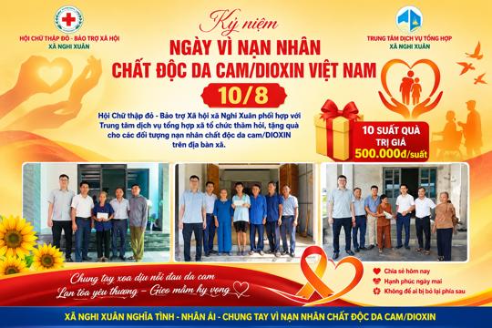 Ấm áp những suất quà gửi đến nạn nhân Chất độc Da cam/DIOXIN trên địa bàn xã Nghi Xuân
