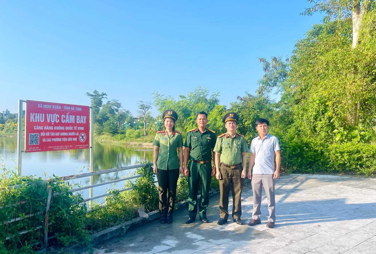 Xã Nghi Xuân Tăng cường cảnh báo, ngăn ngừa nguy cơ mất an toàn hàng không