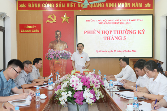 Chuẩn bị kỹ lưỡng các điều kiện để tổ chức thành công kỳ họp HĐND xã Nghi Xuân.