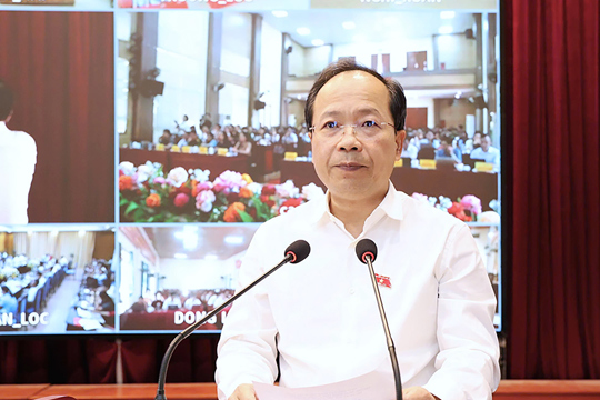 Đoàn ĐBQH Hà Tĩnh tiếp xúc cử tri trước Kỳ họp thứ 2, Quốc hội khóa XVI 