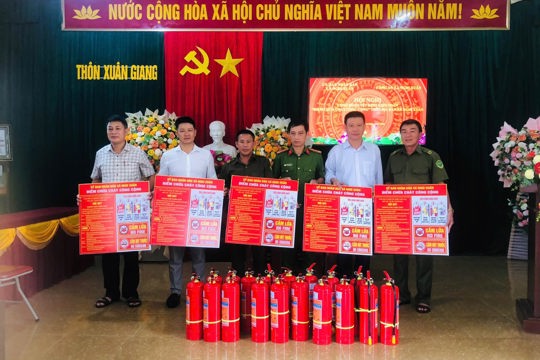 Nghi Xuân kiện toàn 9 điểm chữa cháy công cộng, chủ động PCCC từ khu dân cư