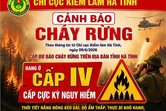 Cảnh báo nguy cơ cháy rừng 