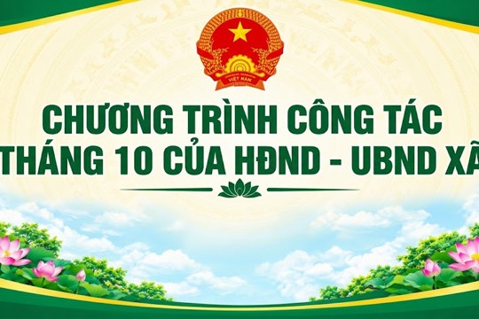 Chương trình công tác tháng 10