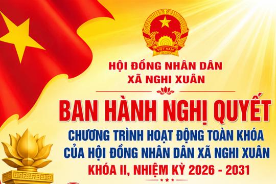 Nghị Quyết ban hành chương trình hoạt động toàn khoá của HĐND xã Nghi Xuân khoá II nhiệm kỳ 2026-2031