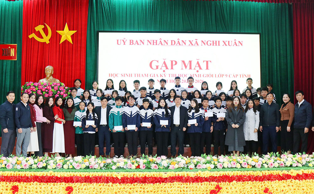 30 thí sinh xã Nghi Xuân đạt giải Kỳ thi chọn học sinh giỏi lớp 9 tỉnh Hà Tĩnh.