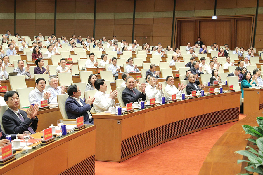 Hội nghị toàn quốc nghiên cứu, học tập, quán triệt và triển khai thực hiện Nghị quyết Hội nghị lần thứ hai Ban Chấp hành Trung ương Đảng khóa XIV.